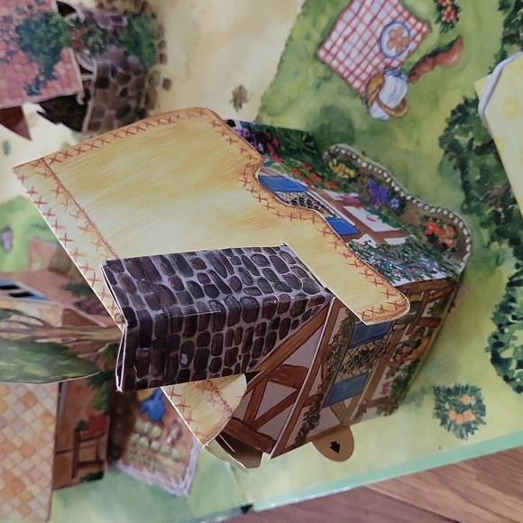 The Fairytale Village Pop-up playset vintage 1998 4 books paper dolls 3D houses - Picture 10 of 17